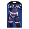 Glow Strapped In Glow in the Dark Leg Harness Light Pink O/S - Lingerie - Packaged