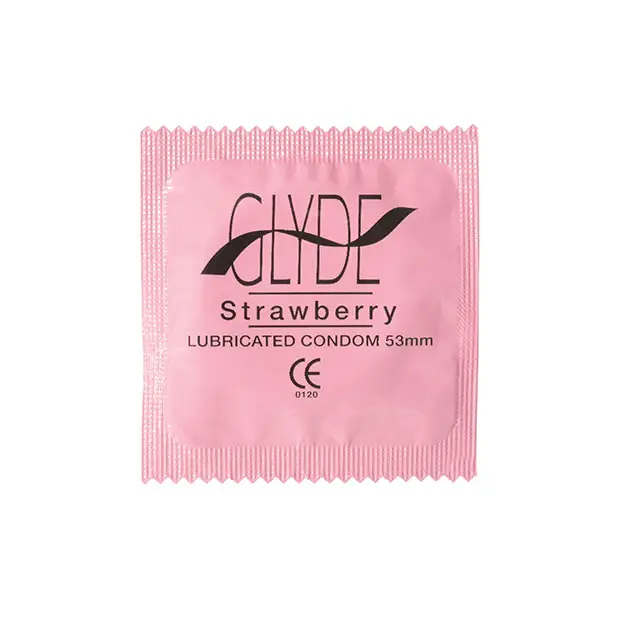 Glyde Strawberry - Pack of 4 - Condoms