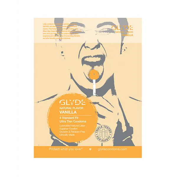 Glyde Vanilla - Pack of 4 - Condoms