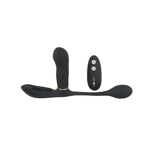 GoGasm Pussy & Ass Vibrator - Black - Stimulators