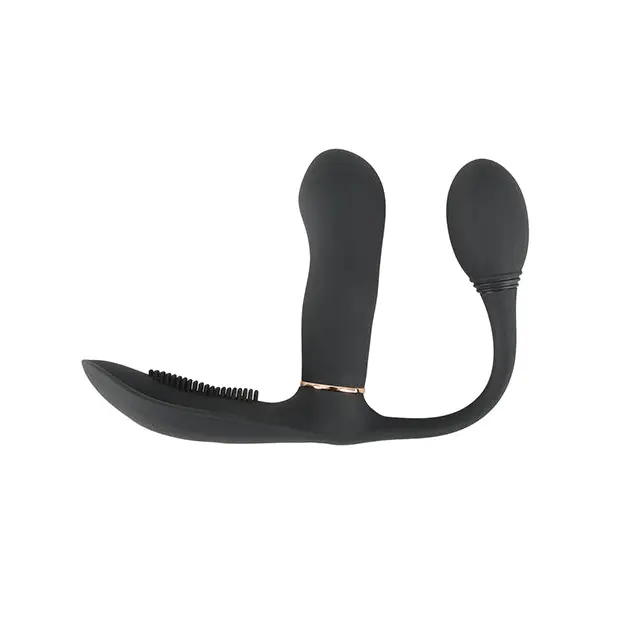 GoGasm Pussy & Ass Vibrator - Black - Stimulators