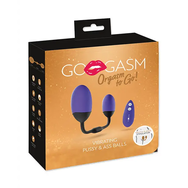 GoGasm Vibrating Pussy & Ass Balls - Purple - Stimulators