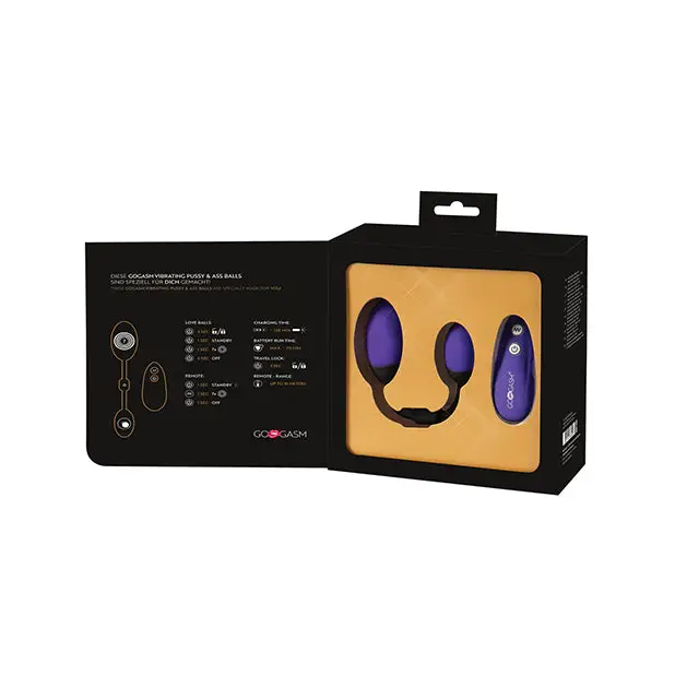 GoGasm Vibrating Pussy & Ass Balls - Purple - Stimulators