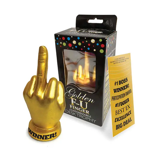 Golden F-U Finger Trophy - Bachelorette & Party Supplies