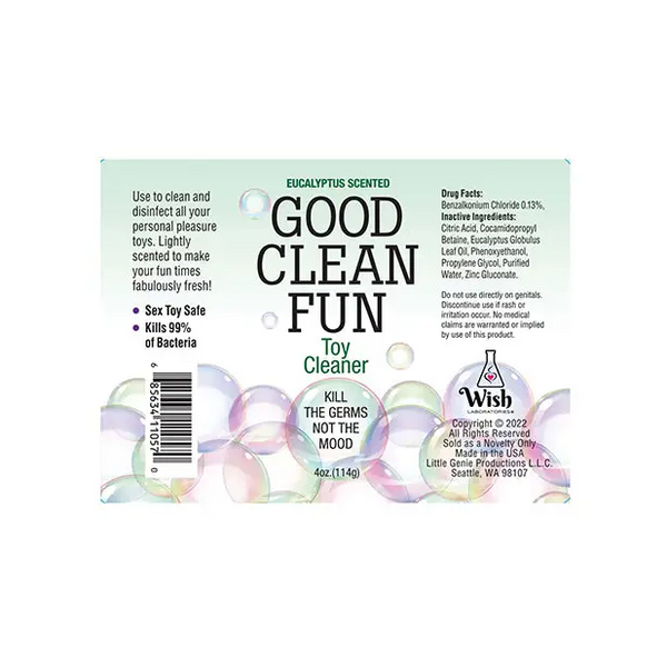 Good Clean Fun Toy Cleaner - 4 oz Eucalyptus