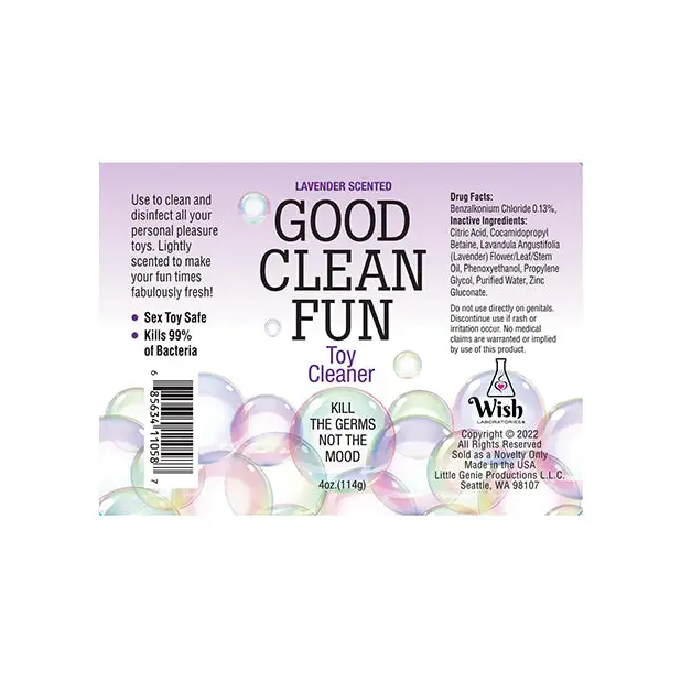 Good Clean Fun Toy Cleaner - 4 oz Lavender