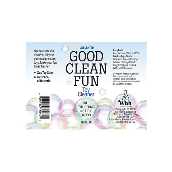 Good Clean Fun Toy Cleaner - 4 oz Unscented