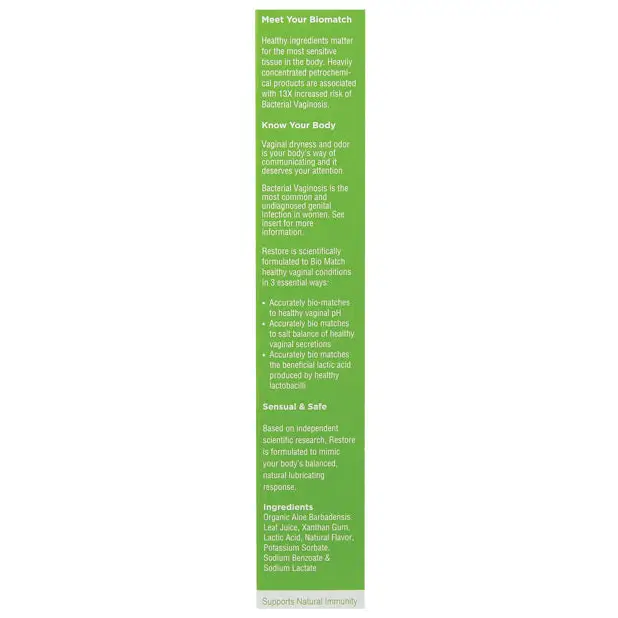 Good Clean Love Bio Match Restore Moisturizing Personal Lubricant - 2 oz - Lubricants