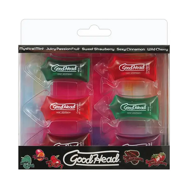 GoodHead -.25 oz Pillow Asst. Flavors Pack of 6 - Sexual Enhancers