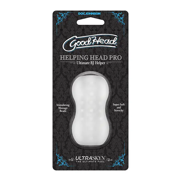 GoodHead Helping Head Pro ULTRASKYN Stroker - Frost - Dolls & Masturbators