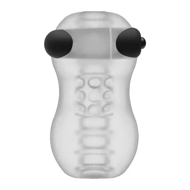 GoodHead Helping Head Pro ULTRASKYN Vibrating Stroker - Frost - Dolls & Masturbators