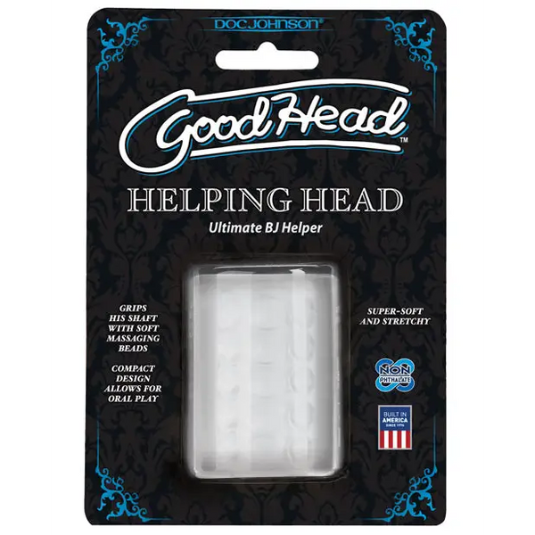 GoodHead Helping Head Ultimate BJ Helper 2’’ Masturbator - Clear - Dolls & Masturbators
