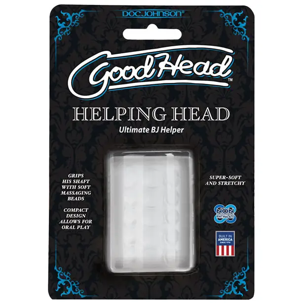 GoodHead Helping Head Ultimate BJ Helper 2’’ Masturbator - Clear - Dolls & Masturbators