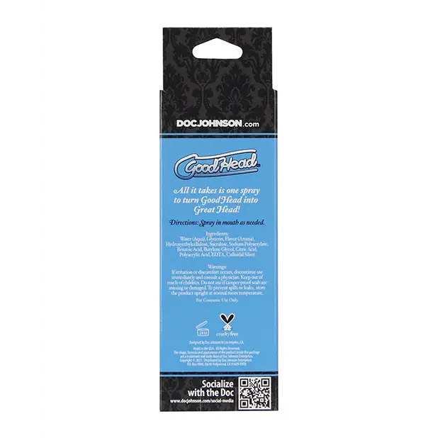 GoodHead Juicy Head Dry Mouth Spray - 2 oz Cotton Candy - Sexual Enhancers
