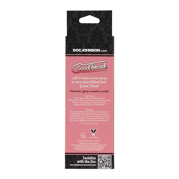 GoodHead Juicy Head Dry Mouth Spray - 2 oz Pink Lemonade - Sexual Enhancers