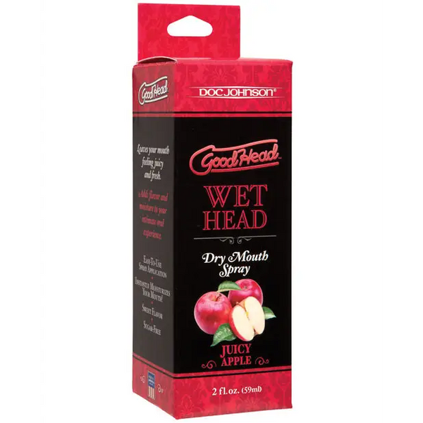 GoodHead Juicy Head Dry Mouth Spray - 2 oz Red Apple - Sexual Enhancers