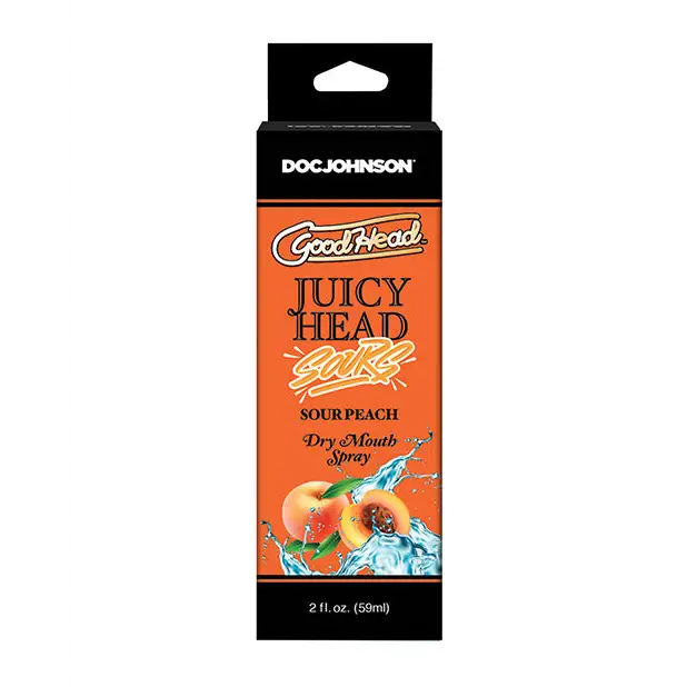 GoodHead Juicy Head Dry Mouth Spray - 2 oz Sour Peach