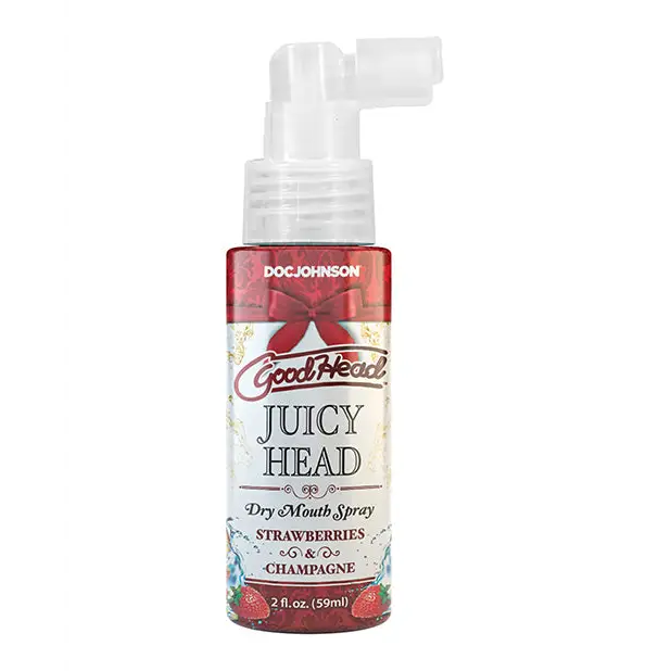GoodHead Juicy Head Dry Mouth Spray - 2 oz Strawberries & Champagne - Sexual Enhancers