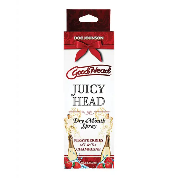GoodHead Juicy Head Dry Mouth Spray - 2 oz Strawberries & Champagne - Sexual Enhancers