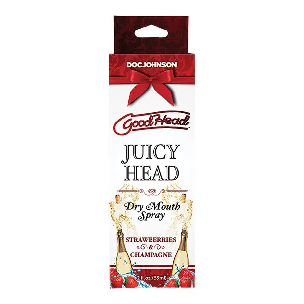 GoodHead Juicy Head Dry Mouth Spray - 2 oz Strawberries & Champagne - Sexual Enhancers
