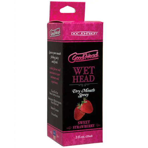 GoodHead Juicy Head Dry Mouth Spray - 2 oz Strawberry - Sexual Enhancers