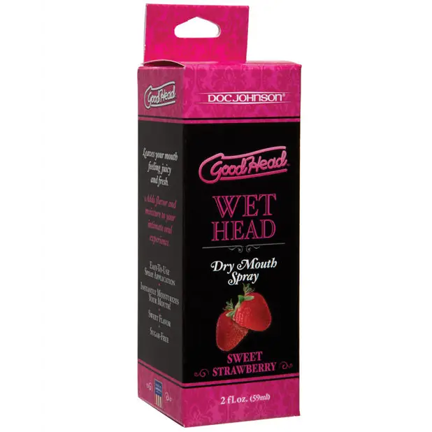 GoodHead Juicy Head Dry Mouth Spray - 2 oz Strawberry - Sexual Enhancers