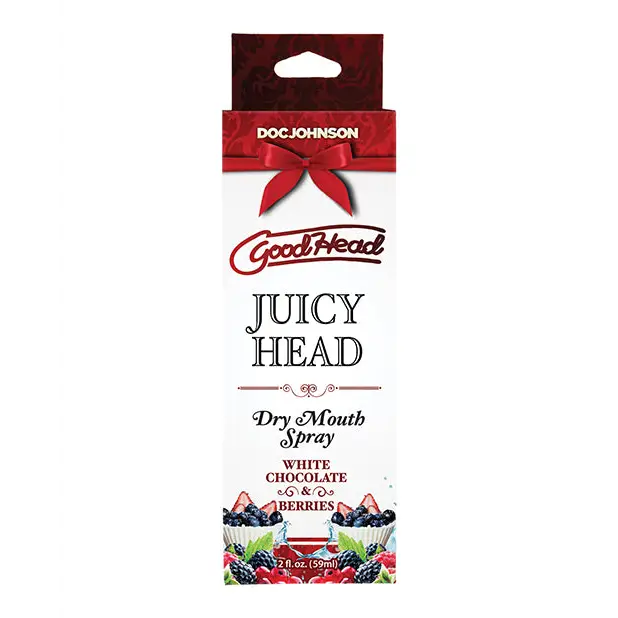 GoodHead Juicy Head Dry Mouth Spray - 2 oz White Chocolate & Berries - Sexual Enhancers