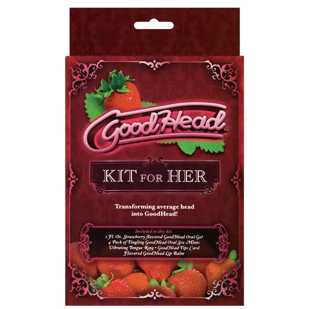 GoodHead Kit for Her - Strawberry - Sexual Enhancers