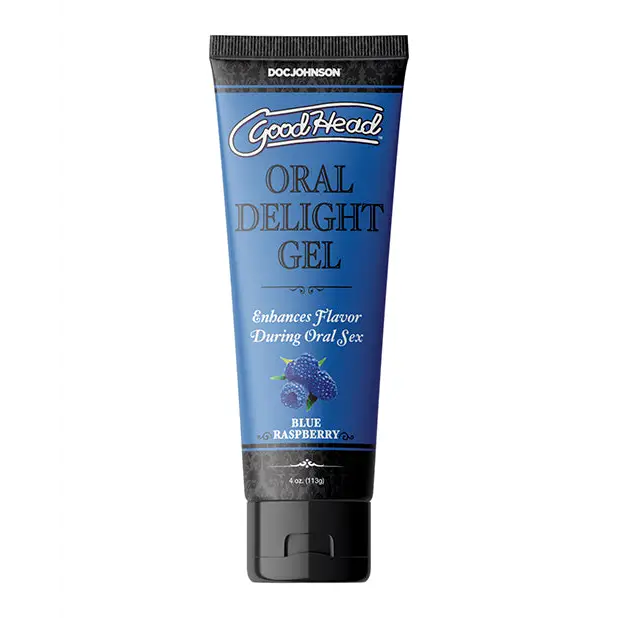 GoodHead Oral Delight Gel - 4 oz Blue Raspberry - Sexual Enhancers