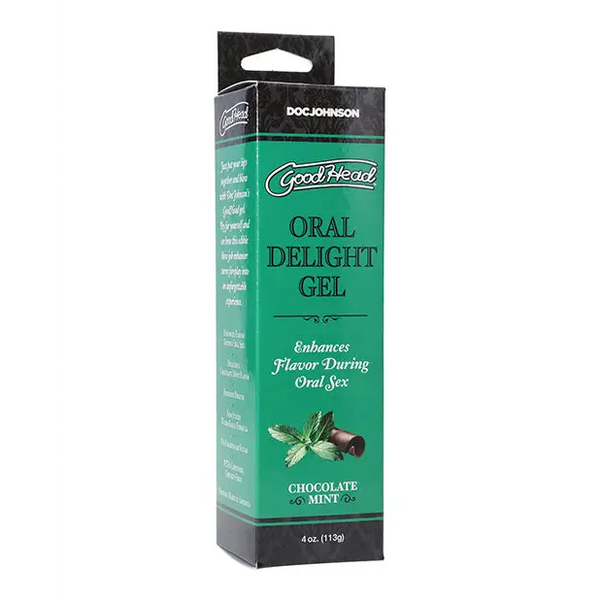 GoodHead Oral Delight Gel - 4 oz Chocolate Mint - Sexual Enhancers