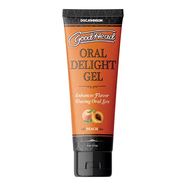 GoodHead Oral Delight Gel - 4 oz Peach - Sexual Enhancers