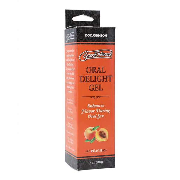 GoodHead Oral Delight Gel - 4 oz Peach - Sexual Enhancers