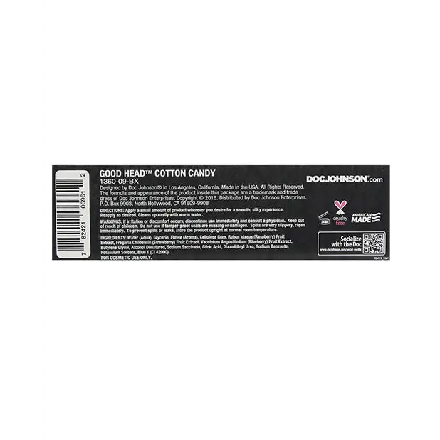 GoodHead Oral Gel - 4 oz Cotton Candy - Sexual Enhancers