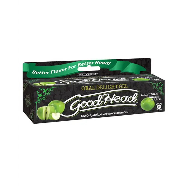 GoodHead Oral Gel - 4 oz Green Apple - Sexual Enhancers