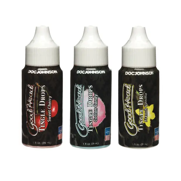 GoodHead Tingle Drops Kit - Sweet Cherry/Cotton Candy/French Vanilla - Sexual Enhancers