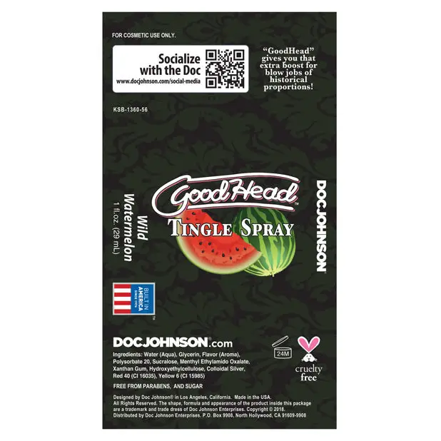 GoodHead Tingle Spray - Wild Watermelon - Sexual Enhancers