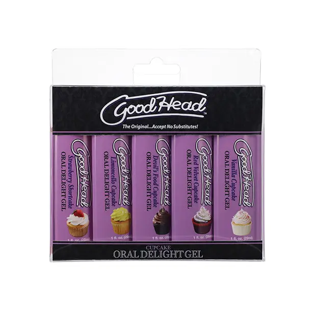 GoodHead Tropical Fruits Oral Delight Gel - Asst. Flavors Pack of 5 - Sexual Enhancers