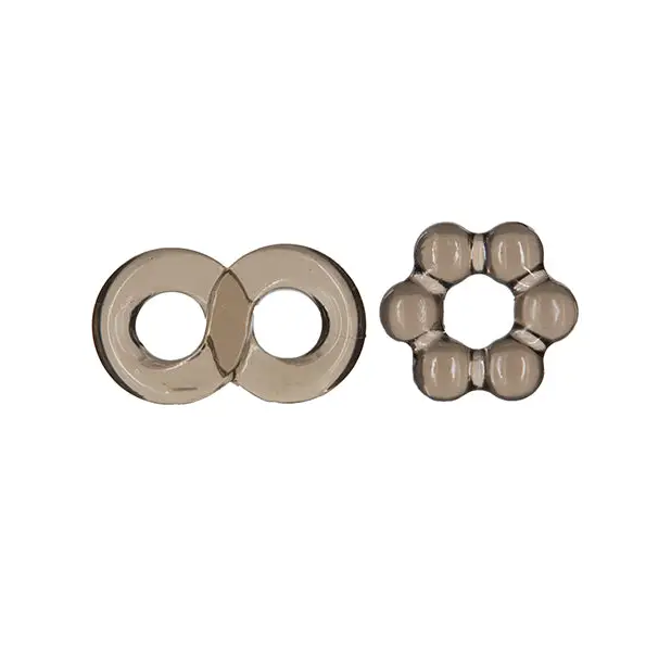 Got Big Dick 2 Pack Cock Rings - Black - Penis Enhancement