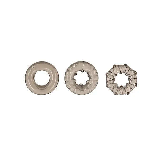 Got Big Dick 3 Pack Cock Rings - Black - Penis Enhancement