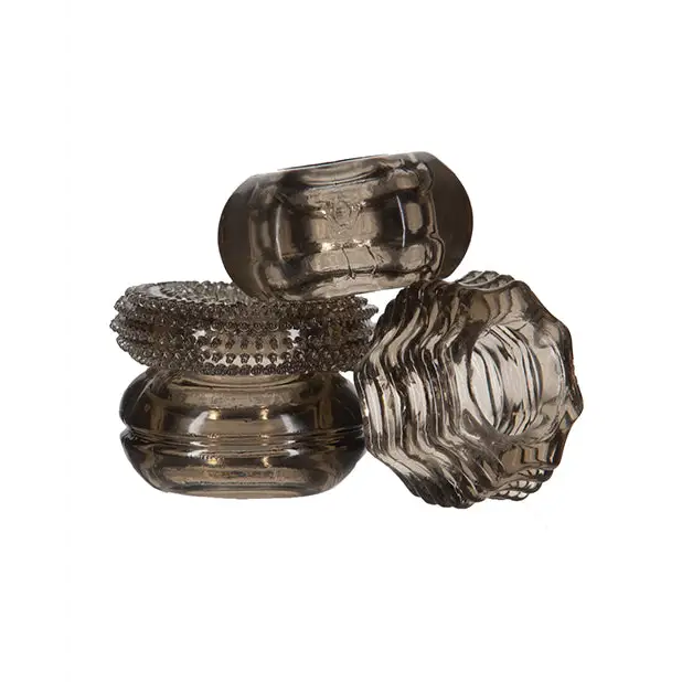 Got Big Dick 4 Pack Cock Rings - Black - Penis Enhancement