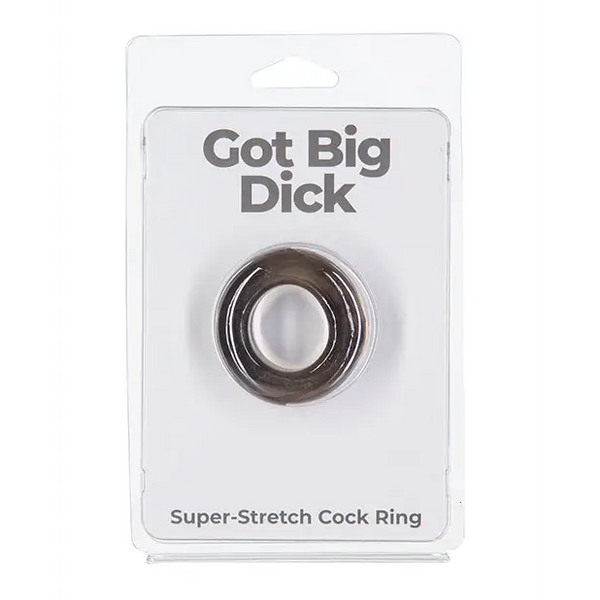 Got Big Dick Single Bumper Ring - Black - Penis Enhancement
