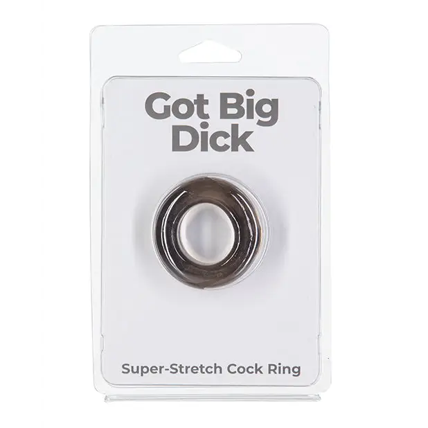 Got Big Dick Single Bumper Ring - Black - Penis Enhancement