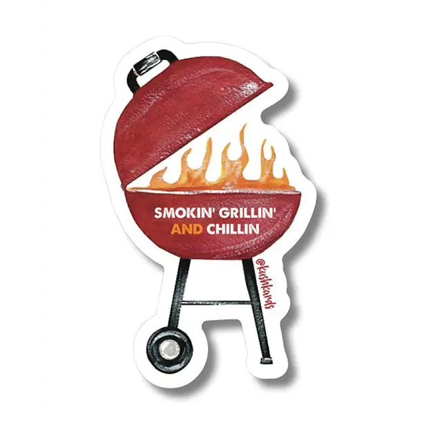Grillin Chillin Sticker - Pack of 3 - Novelties