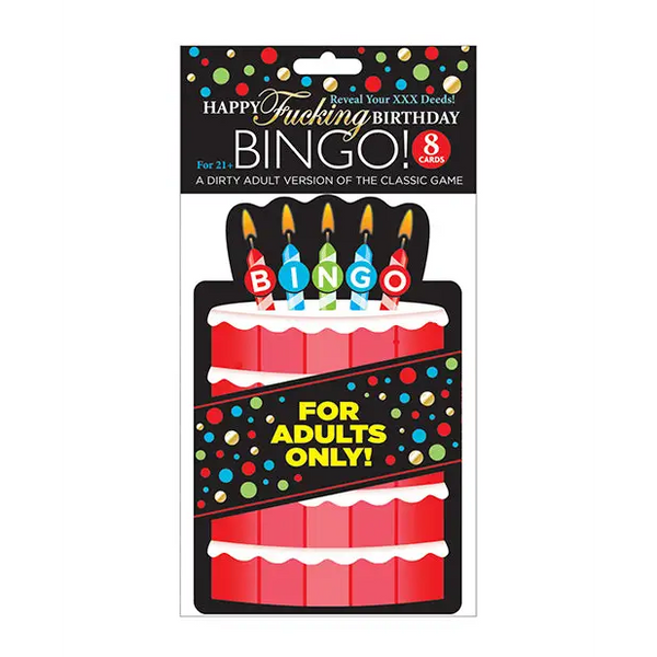 Happy Fucking Birthday Bingo Game - Bachelorette & Party Supplies