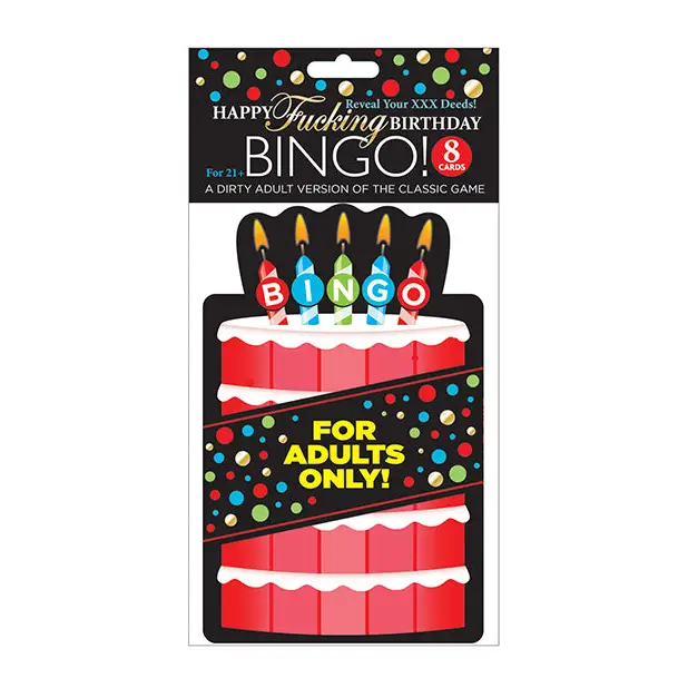 Happy Fucking Birthday Bingo Game - Bachelorette & Party Supplies
