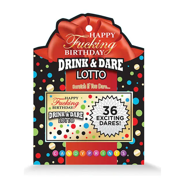 Happy Fucking Birthday Drink & Dare Lotto - Bachelorette & Party Supplies