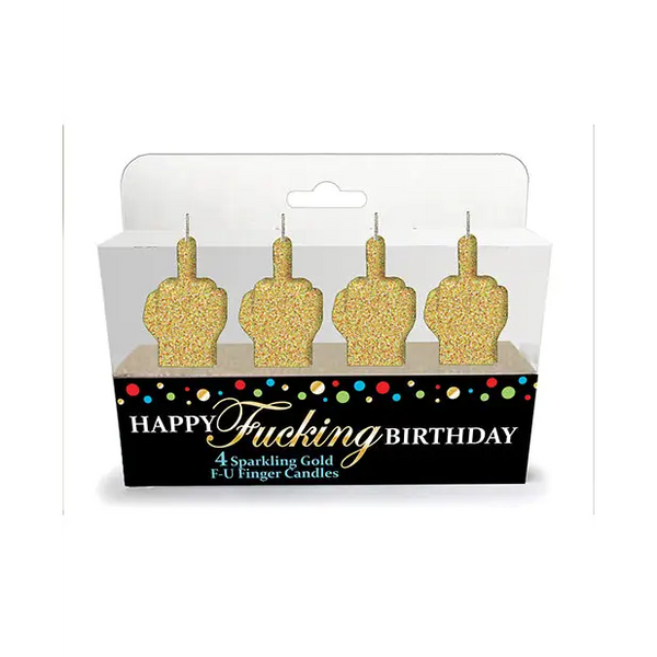 Happy Fucking Birthday FU Candle Set - Bachelorette & Party Supplies