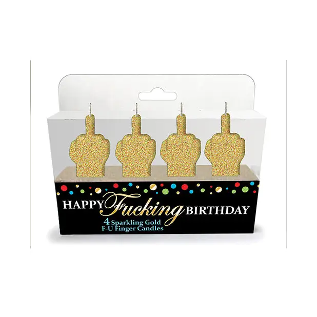 Happy Fucking Birthday FU Candle Set - Bachelorette & Party Supplies
