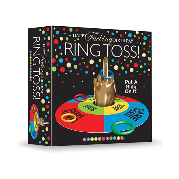 Happy Fucking Birthday FU Finger Ring Toss Game - Bachelorette & Party Supplies