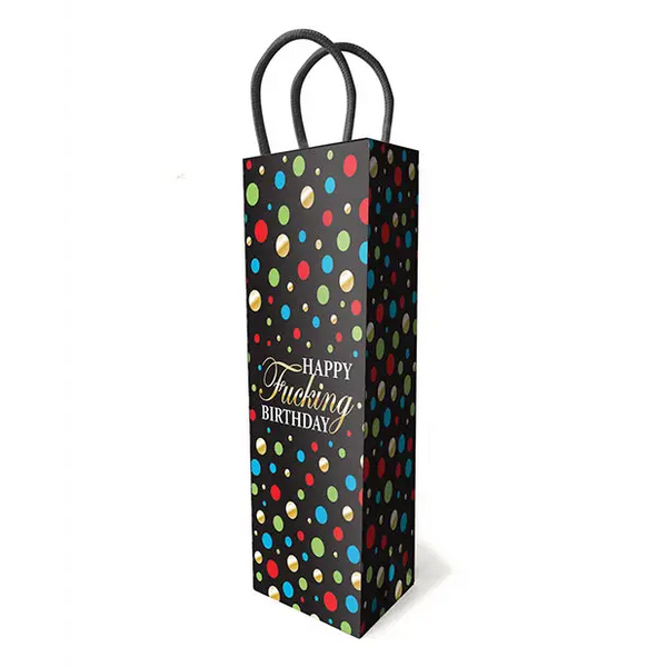 Happy Fucking Birthday Wine Gift Bag - Bachelorette & Party Supplies